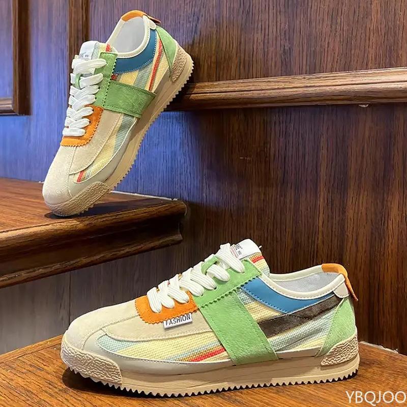 Large Size Spring and Autumn New Thick Sole Height Increasing Casual Men's Shoes Niche Trend Versatile Flat Sports Men's Shoes