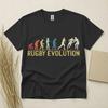 Rugby Evolution Children's Children's Children's T  Children's T-shirt Funny Rugby Gift Retro Sports Tee Gildan Cotton Top
