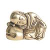 Vintage Brass Zen Little Monk Desktop Ornament Fun Copper Sculpture Craft Tea Pet Decoration Copperware Wholesale