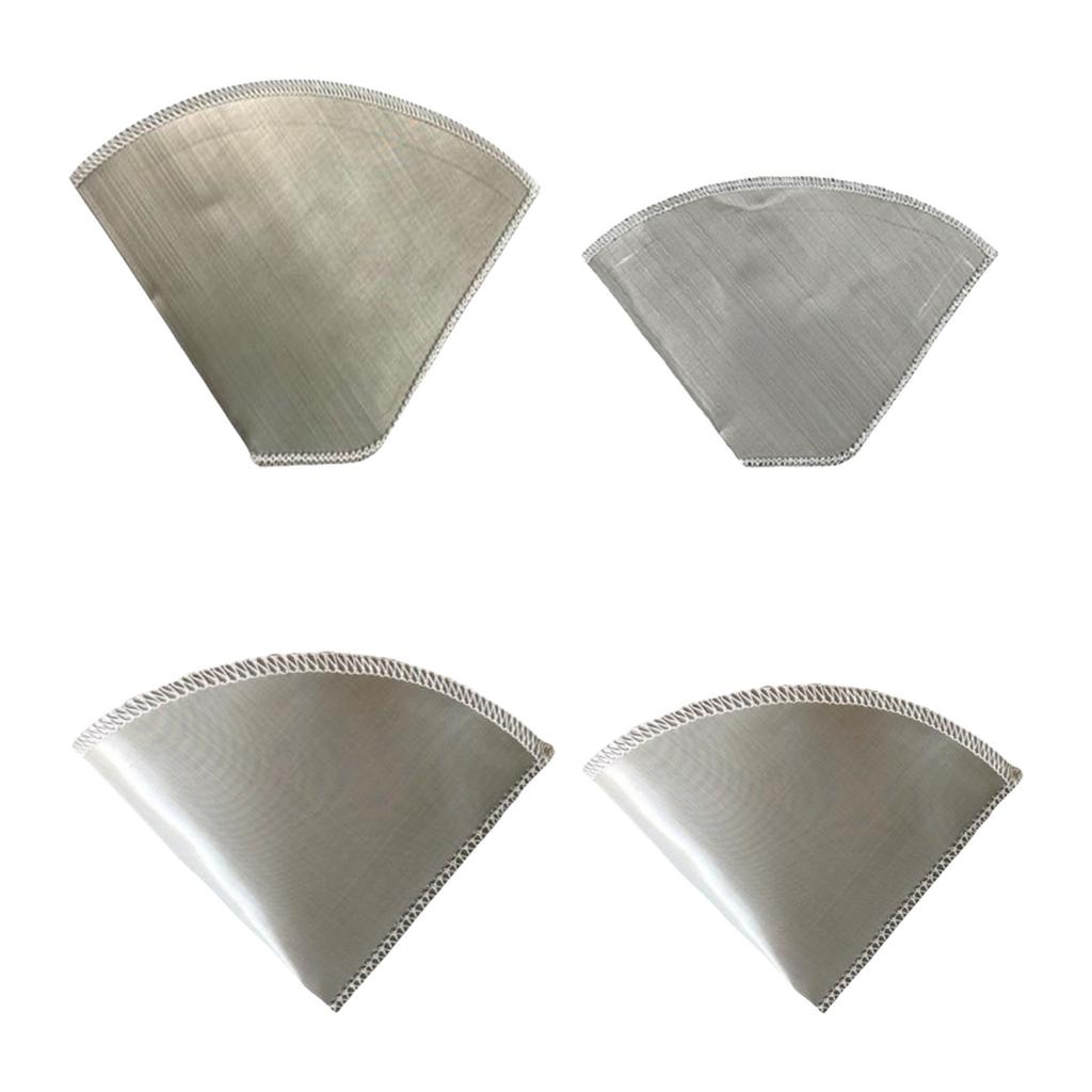 Reusable Pour Over Coffee Filter Stainless Steel Fine Mesh Coffee Filter Paperless Universals Coffee Filter Enduring
