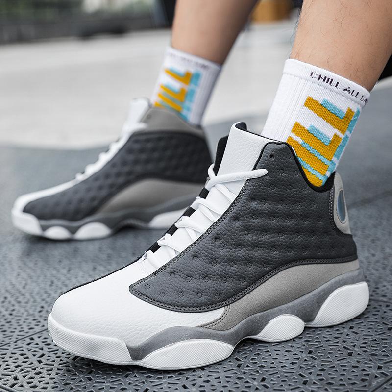Basketball shoes men's shoes 2025 new couple casual high-top shoes teenagers older children students actual combat sports shoes