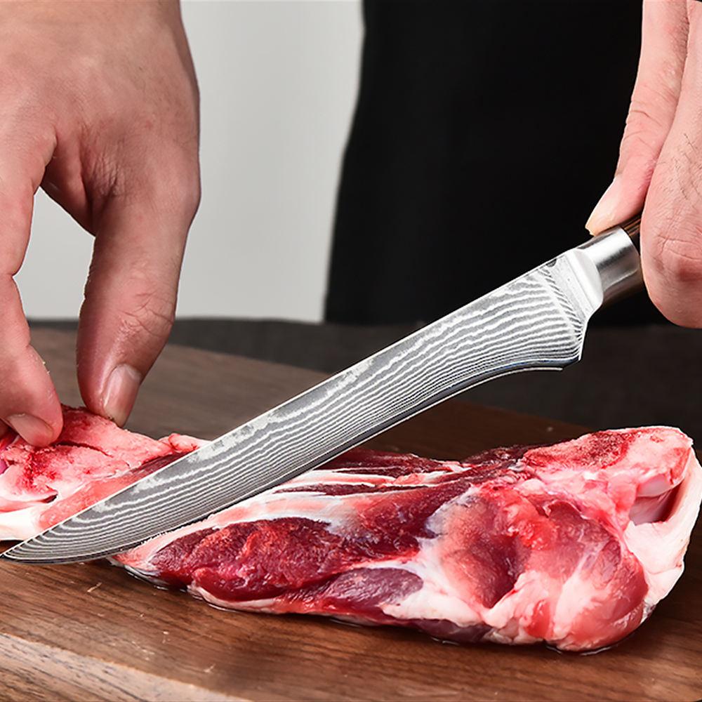 VG10 Damascus Steel Professional Japanese Chef Knife Sharp Slicing Meat Fish Fruit Kitchen Cleaver Knives with Gift Box