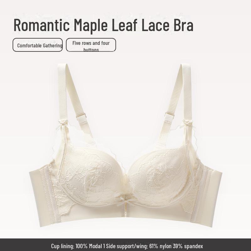 "Push-Up Bra for Small Breasts: Anti-Sagging, Smooth, Comfortable, Wireless, Sexy, Breathable Women's Underwear"