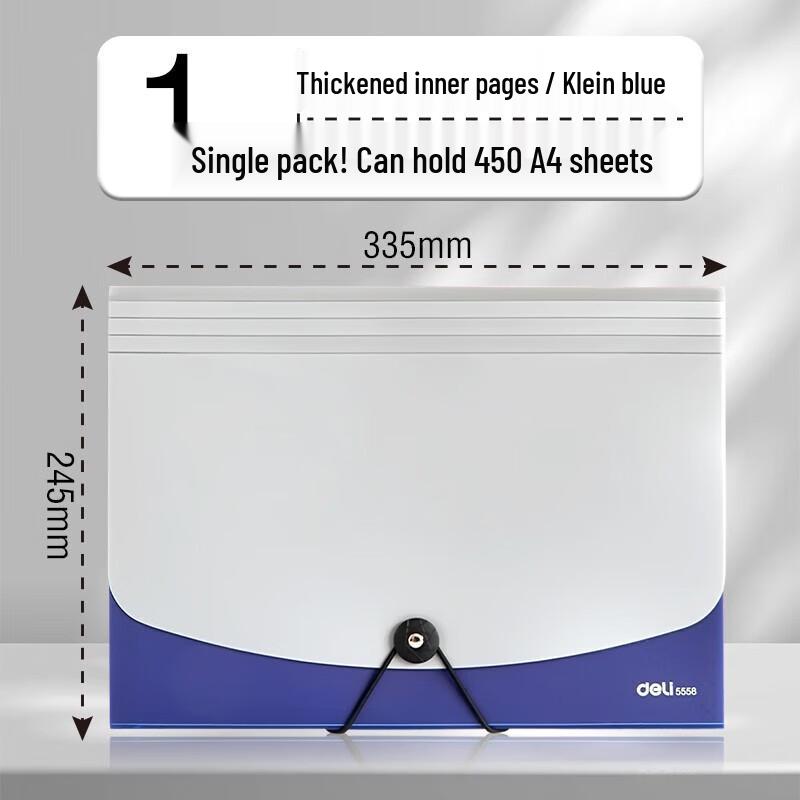 Deli A4 Accordion File Folder