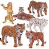 Authentic Forest Animal Pvc Tiger Figurine With Detailed Design For Nature Scene Decoration