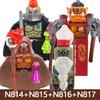 Medieval Castle Soldier Figures Building Blocks Knight Orc Warrior Dragon Wolf Animals Battle Flags Accessories Bricks Toys Boys