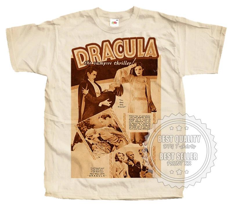 

Dracula Bela Lugosi Poster T SHIRT Tee Ver9 Natural Vintage all sizes S to 5XL 4XL