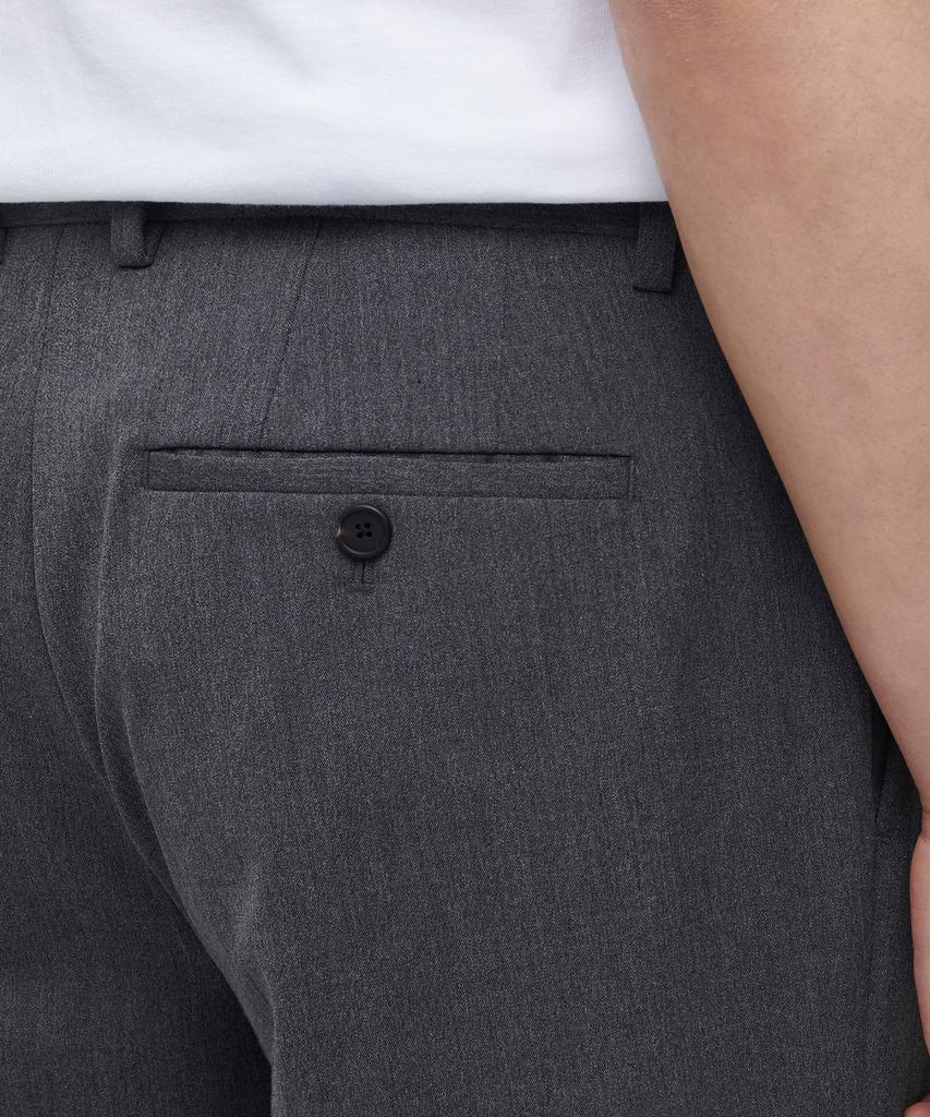 MUSINSA STANDARD Lightweight Tapered Hidden Elastic Waist Length Slacks [Medium Gray]