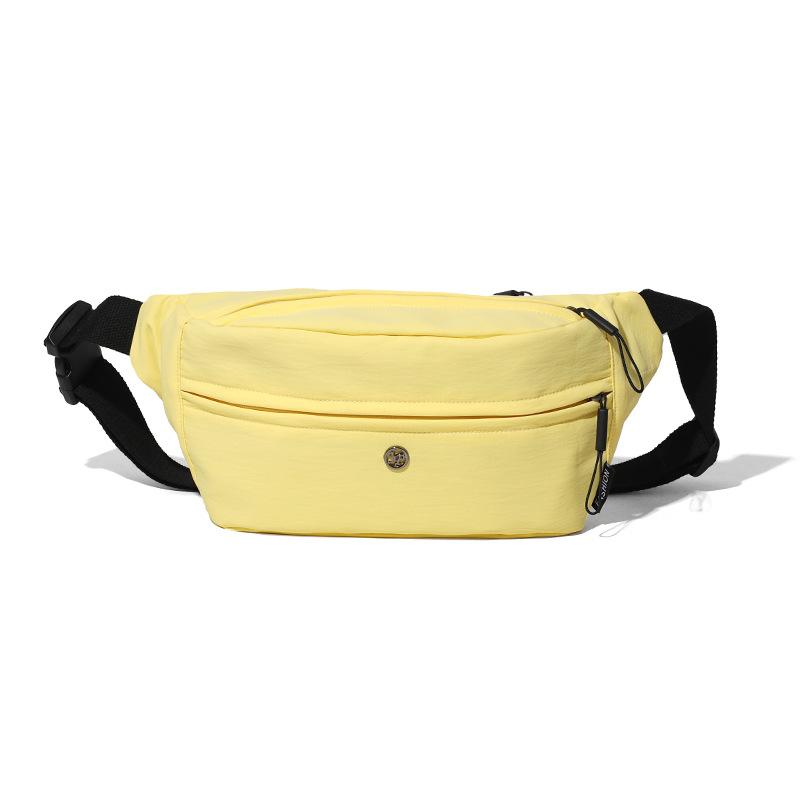 Cycling Chest Bag Solid Color Waist Bag Outdoor Large Capacity Crossbody Bag