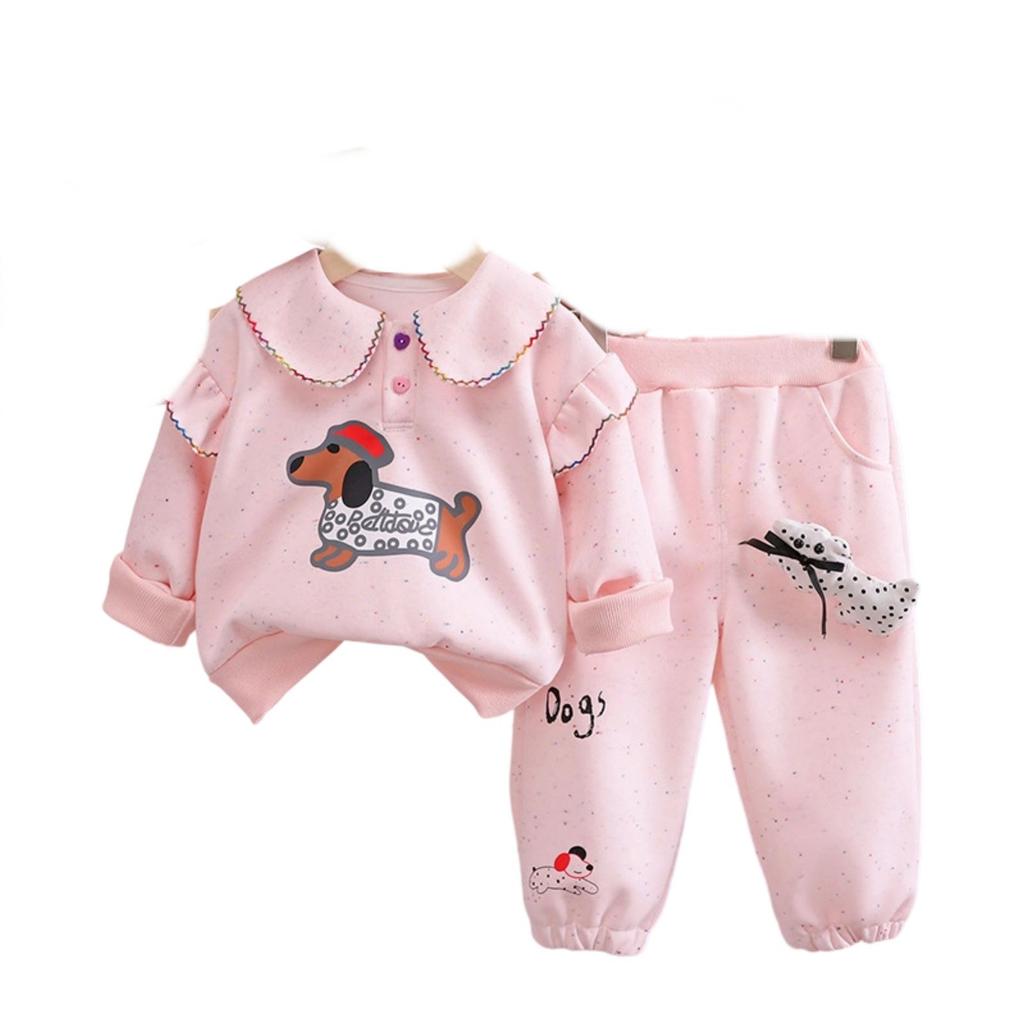 Kids Casual Long-Sleeve Set, Comfortable Daily Wear Outfits
