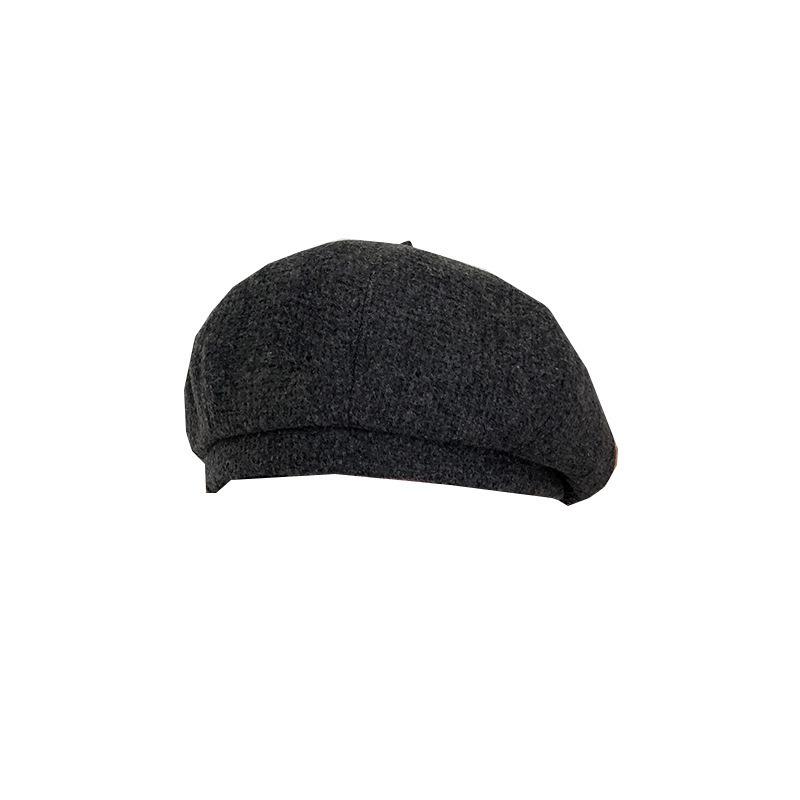 25 Early autumn new literary and retro high-quality beret women's big head circumference showing face small painter hat