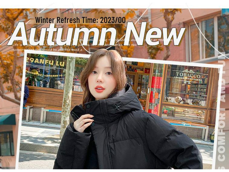 MM Mingmo Damen Petite Locker geschnittene Daunenjacke - Winter 2025