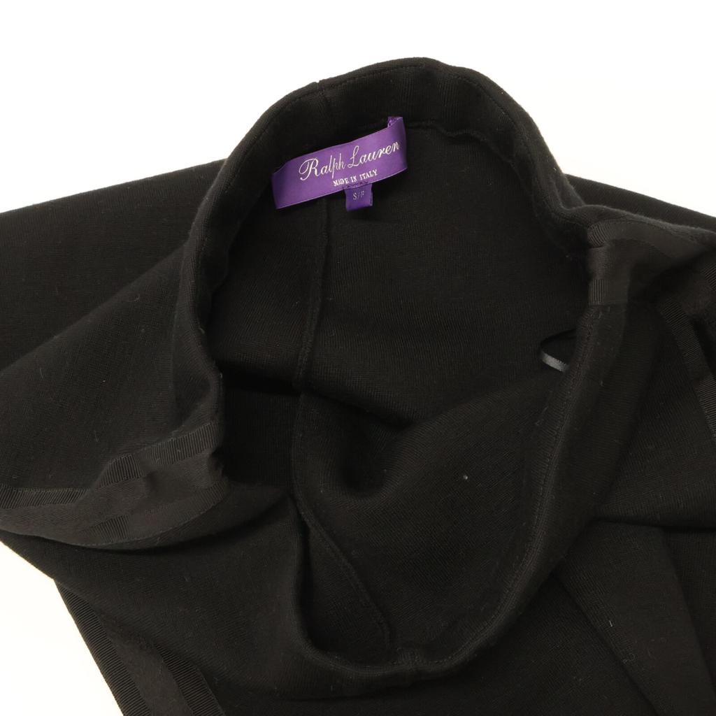 Ralph Lauren PURPLE LABEL Purple Label [Good Condition/Domestic Regular/22AW] Rhinestone Logo Stretch Pants/ Bottoms S/P blackUsed