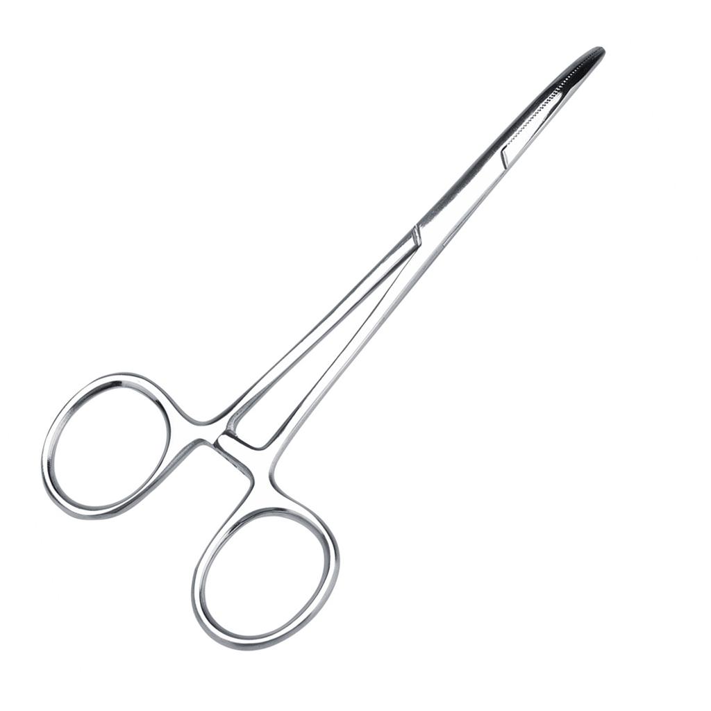 Pince à épiler en acier inoxydable pour animaux de compagnie, pince de nettoyage à pointe incurvée pour oreilles de chien et de chat