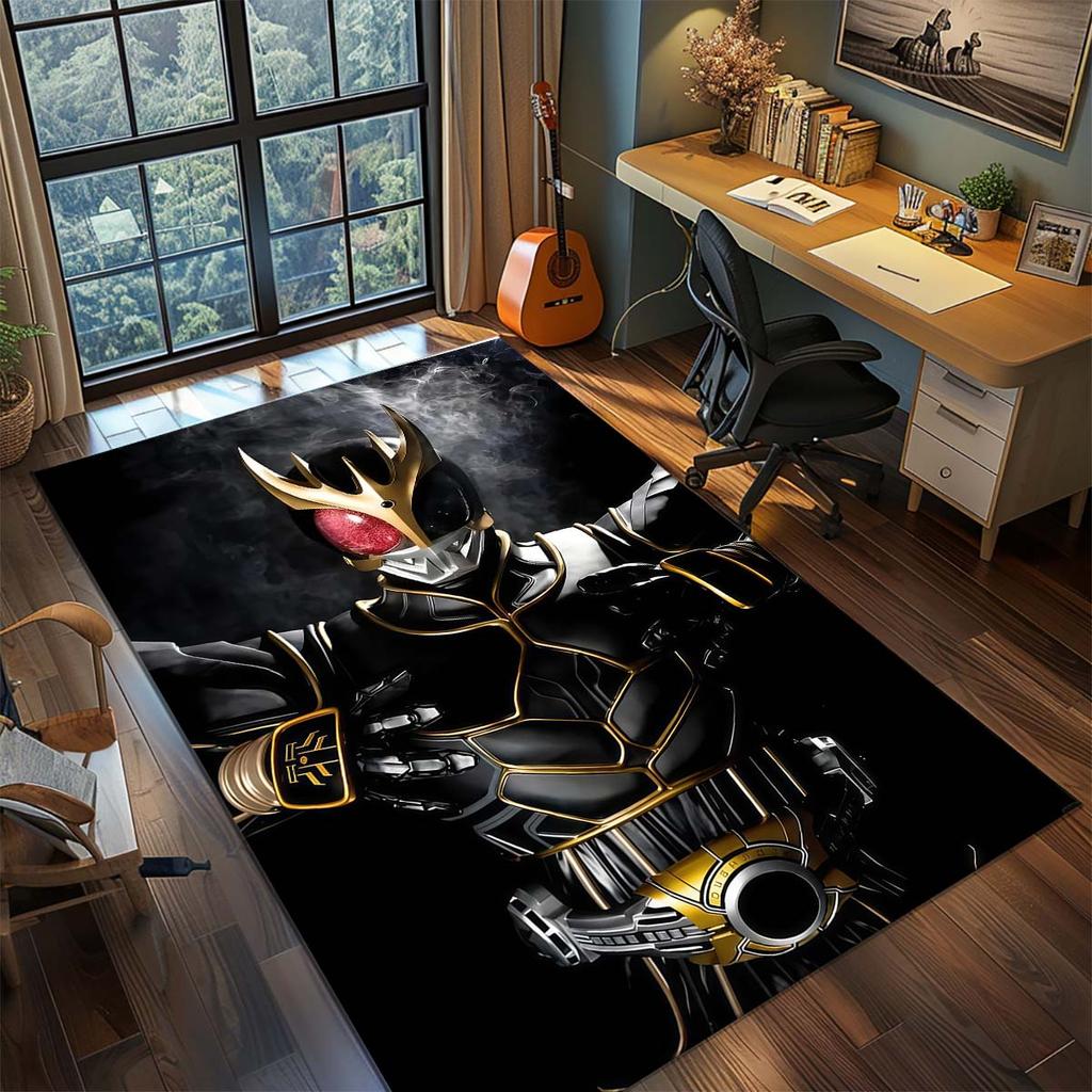 Kamen Rider Area Carpet for Living Room Bedroom Home Decor Cool Movie Mat Floor Mat