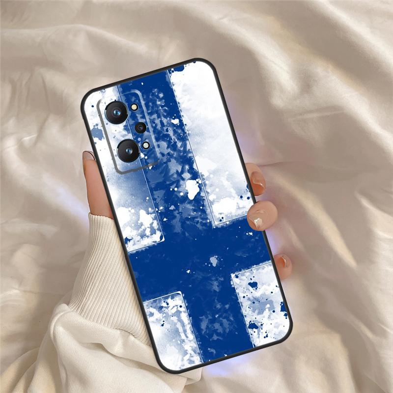Finland Flag Case For Realme 15 14 11 12 13 Pro Plus C65 C67 C71 C63 C61 C55 C51 C53 C35 C75 GT6 GT7 Pro