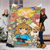 1pc Game Zelda Theme Blanket - Digital Print, Polyester, Cozy for All Seasons, Perfect for Outdoor, and Travel