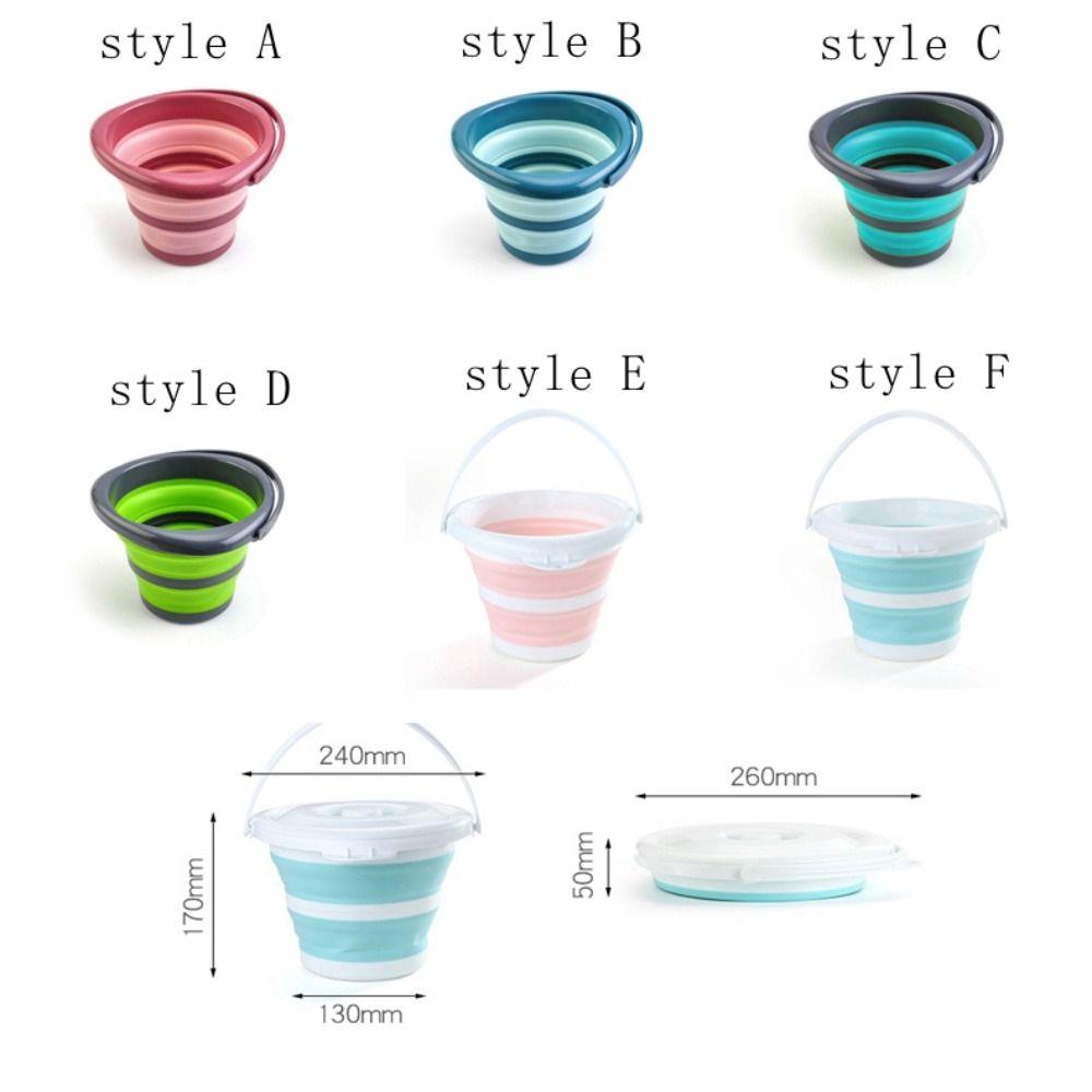Portable Folding Water Bucket Thickened Collapsible Wash Basin Water Splashing Festival