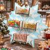 Xmas Tree Christmas Candy Display Rack Santa Claus Desktop Ornament Cute Storage Rack  Gift