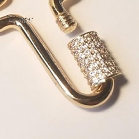 Craft Buckle Fastener Decorative Unique Shape Turnbuckle Clasp Screw Locking Jewelry Making Keychains Bracelets Necklaces Supplies Replacement