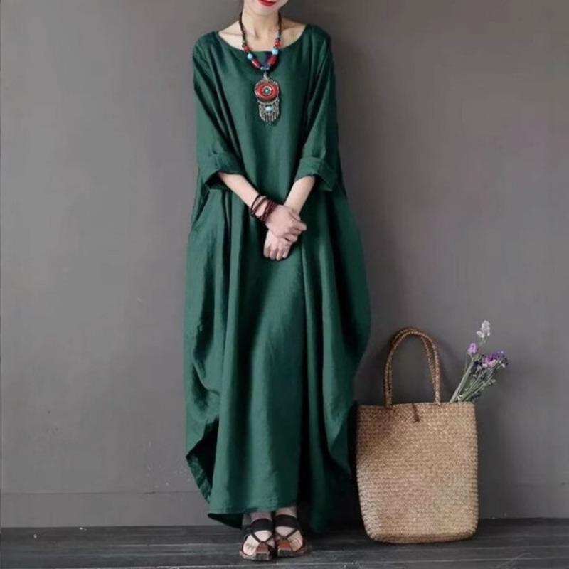 Spring Wear Loose Plus-size Long Dress