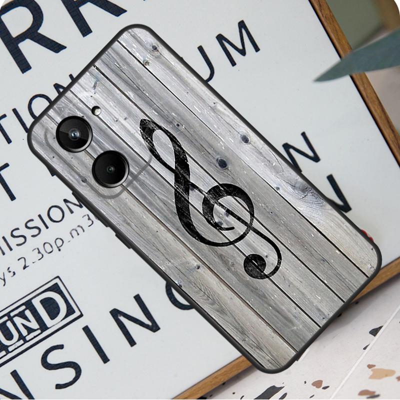 Treble Clef Music Note For Realme 12 Pro Plus 9 10 11 GT5 C51 C31 C67 C55 C53 C35 C33 C30 C21Y C25s GT Neo 6 Case