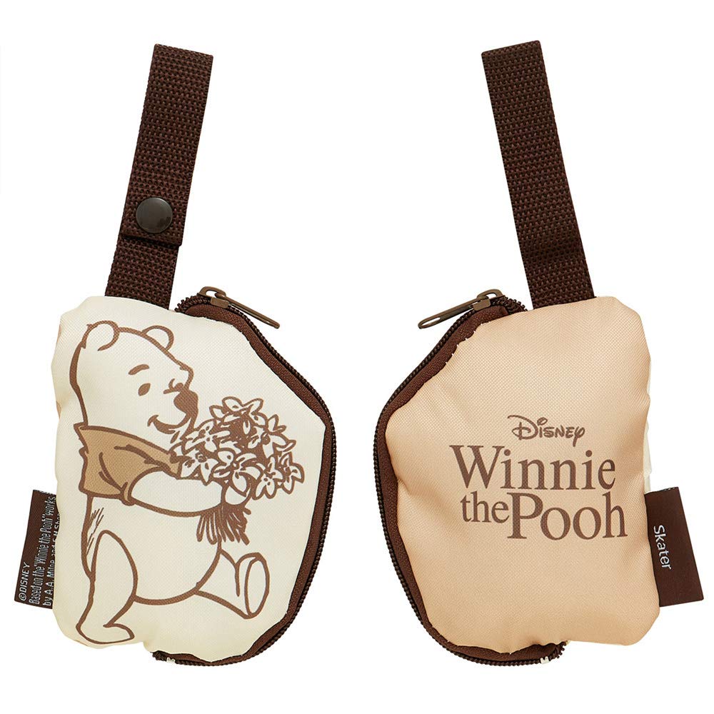 Skater Winnie the Pooh Shopping Bag with Eco 420mm W x 320mm H x 180mm Pouch, Bag, D, KBS42P-A