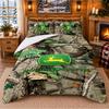 John Deere Pattern Bedding 3Pcs Set Bed Sheet And Pillowcases For Indoor Bedroom