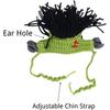Punk Style Winter Cat Hat With Ear Holes Refined Knitted Easy To Wear Pet Hat for Sphynx Kitten Hairless Cats Devon Rex