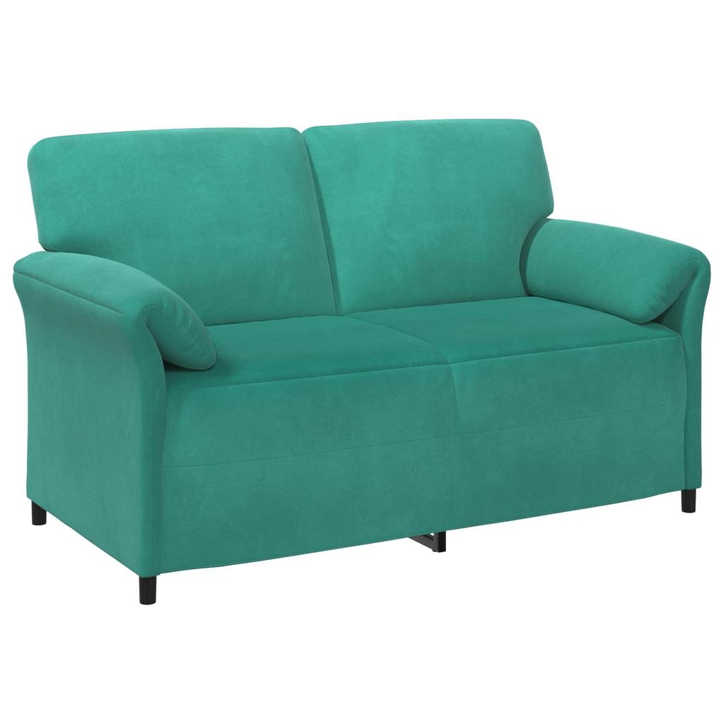 2 Seater Sofa Turquoise 158 X 83 X 95 Cm Velvet