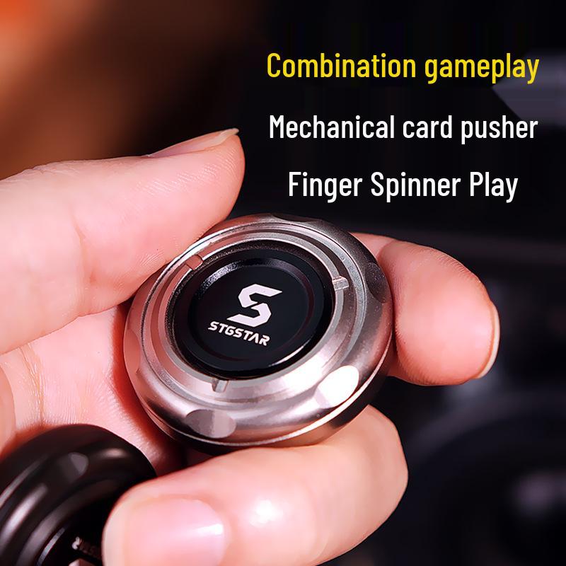 

Stainless Steel EDC Fidget Spinner Ratchet Decompression Snap Coin Toy