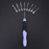 USB Rechargeable LED Light Up Crochet Hook Set Knitting Tool With Replaceable Tips 2.5-6.5MM