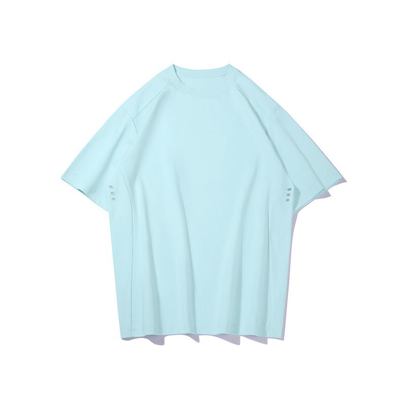 Outdoor Casual Style Round-Neck Short-Sleeve T-Shirt New Summer Arrival Minimalist Solid-Color Fashion Top
