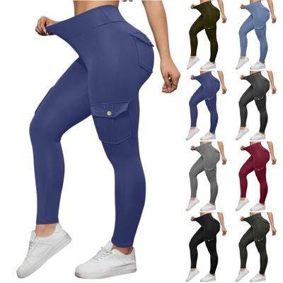 Women's Pants Fashion Casual Pants Solid Color Drawstring High Waist Pants With Pockets