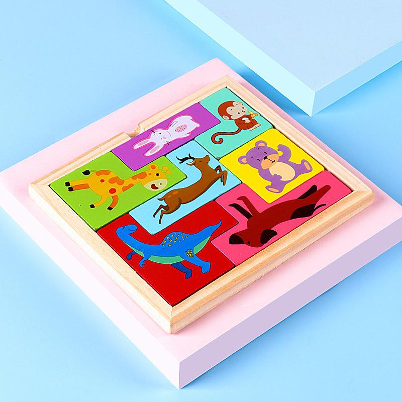 Kids 8-Note Xylophone Lacing Clock Rainbow Tower Four Sets Column Shape Board Worm Twist Baby Educational Toy MHWJ-003