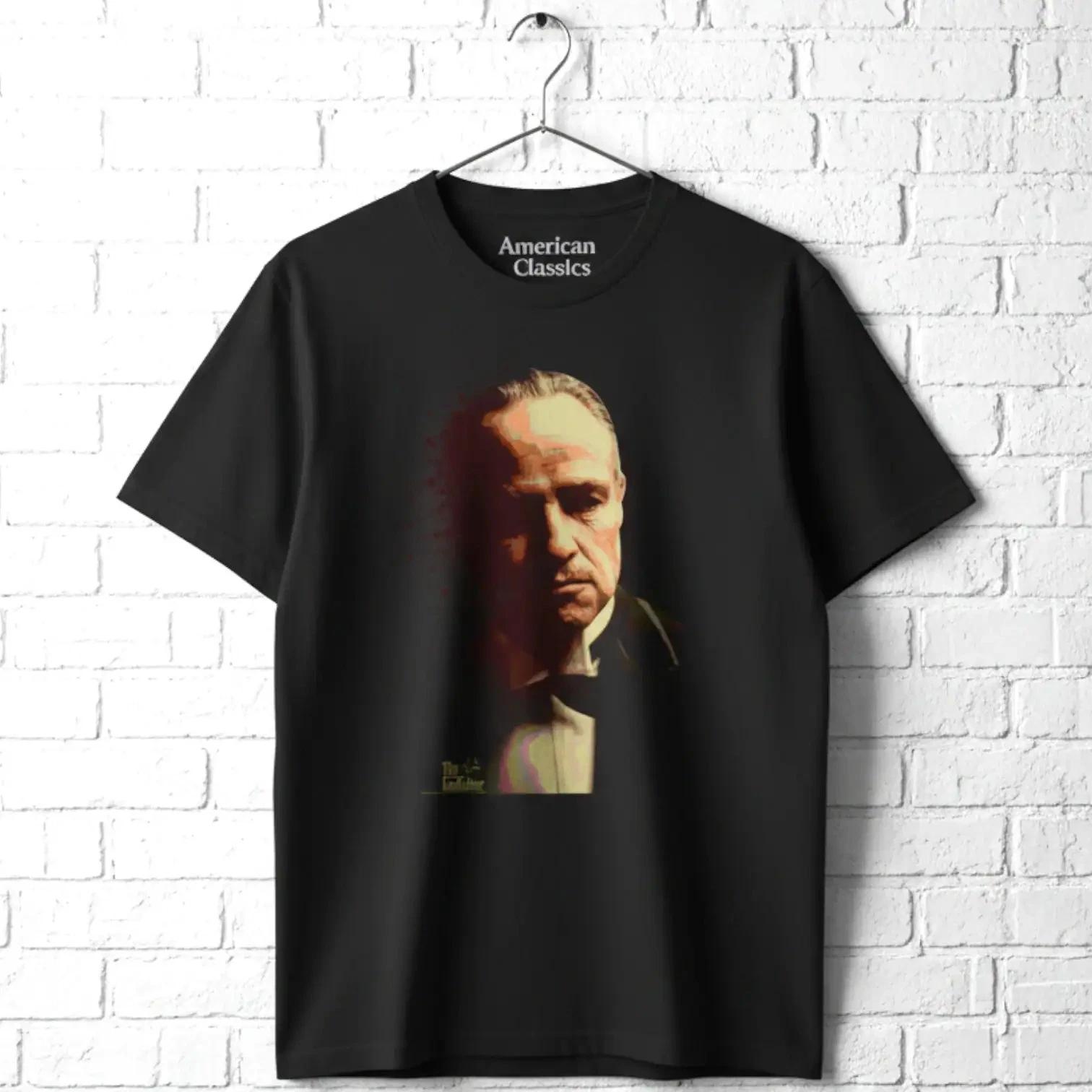 Godfather Corleone Portrait Men s T Shirt XXL