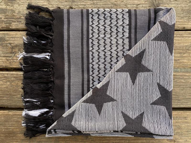 Military Camouflage Tassel Scarf - Outdoor Arab Shawl, Headscarf for Spring & Summer