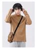 Men's Warm Half Turtleneck Long-Sleeve Shirt with Velvet Lining for Autumn/Winter