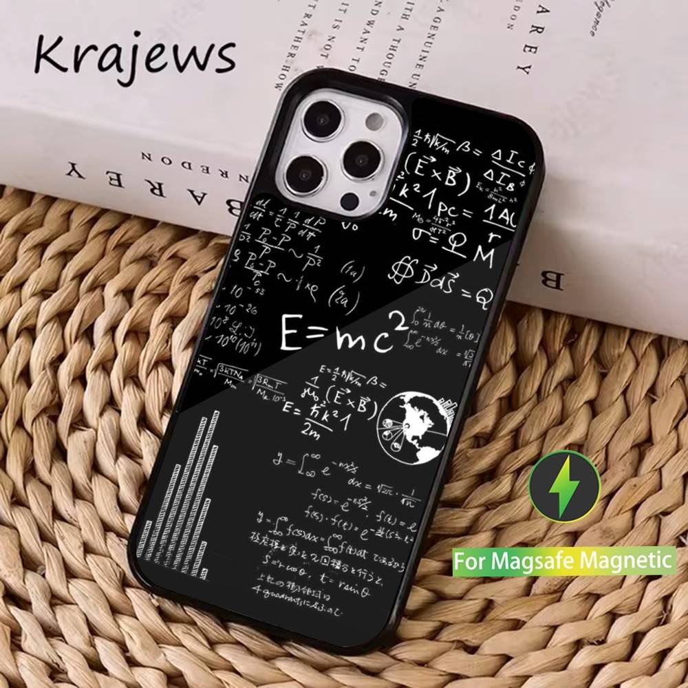 Chemical Math Physics Phone Case For iPhone 16,15,14,13,12,11,Pro,Max,Plus,Mini, Magsafe,Magnetic Wireless Charging Case iPhone16promax