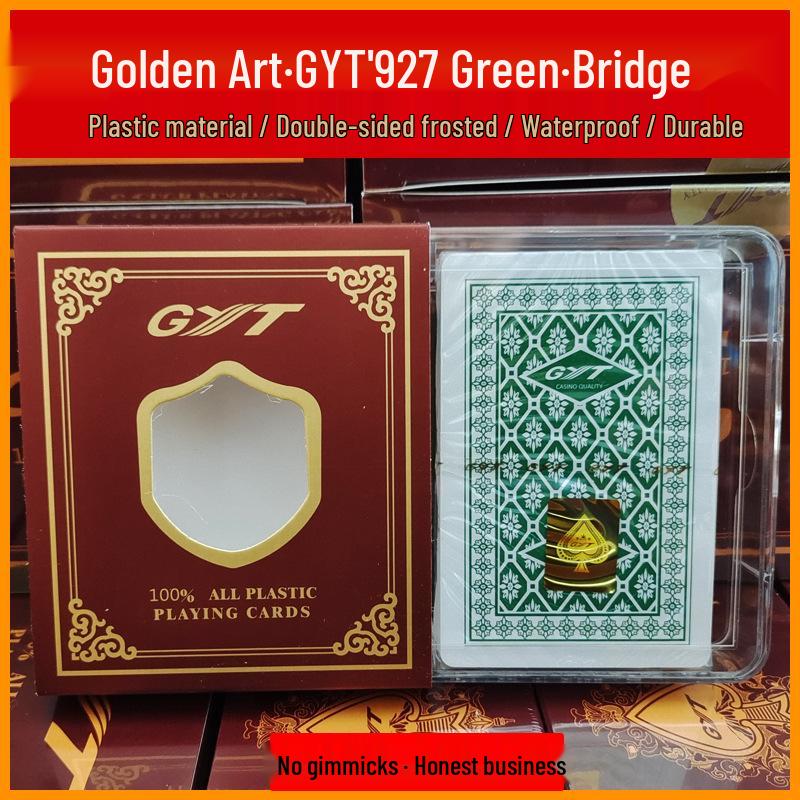 

GYT Genuine Gold Art Double-Sided Frosted Waterproof Plastic Playing Cards