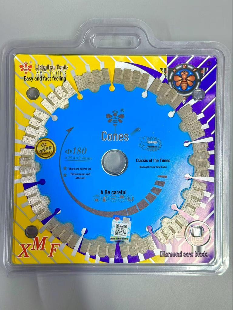 Little Bee Wall Chaser Diamond Saw Blade for Concrete, Red Brick, and Cement Cutting.