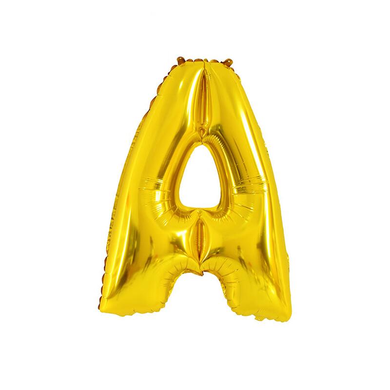 32-Zoll Goldene Alphabet-Folienballons