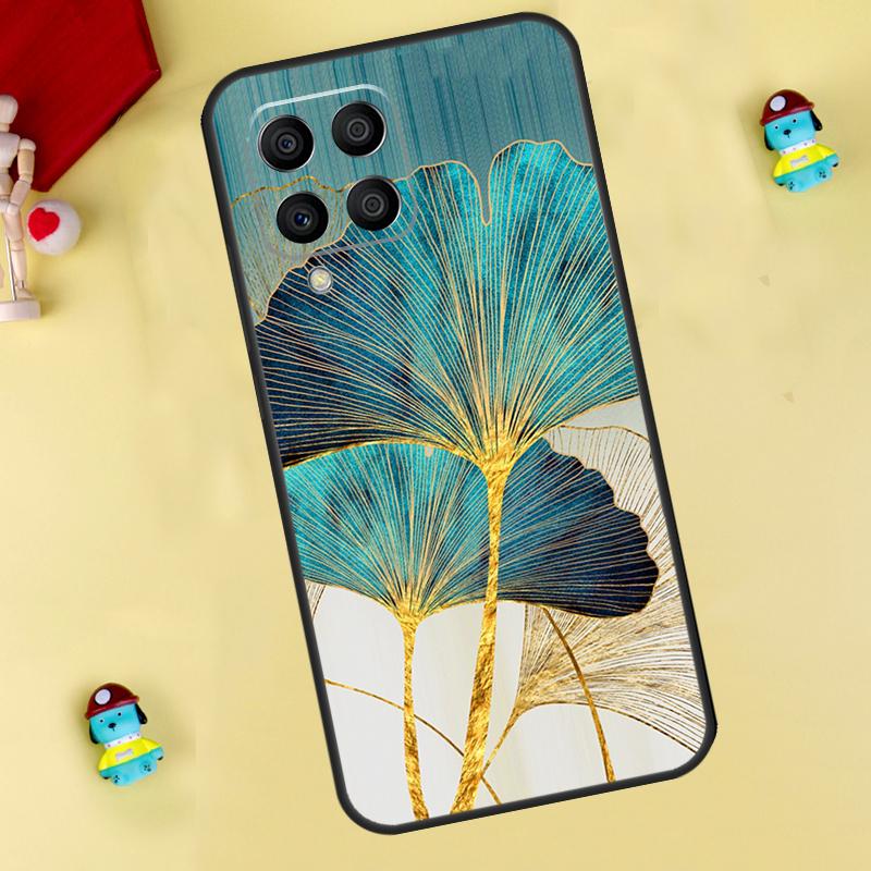 Luxury Gold Foil Art Case For Samsung Galaxy M35 M55 M15 M11 M12 M13 M14 M06 M16 M36 M56 M31 M53 M32 M52 M34 M54