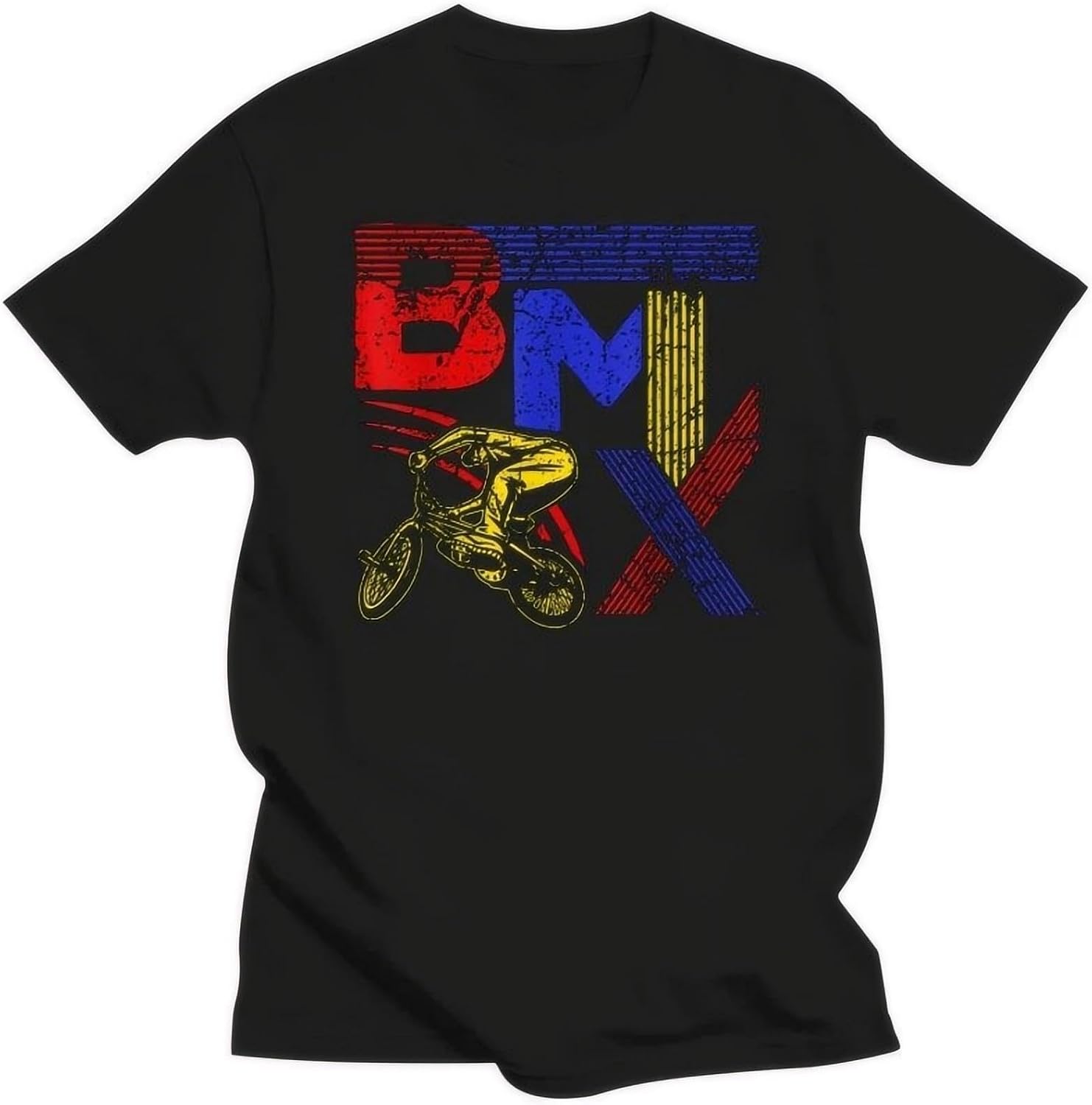 BMX Shirt - Vintage Retro BMX Bike Rider T-Shirt M чёрный