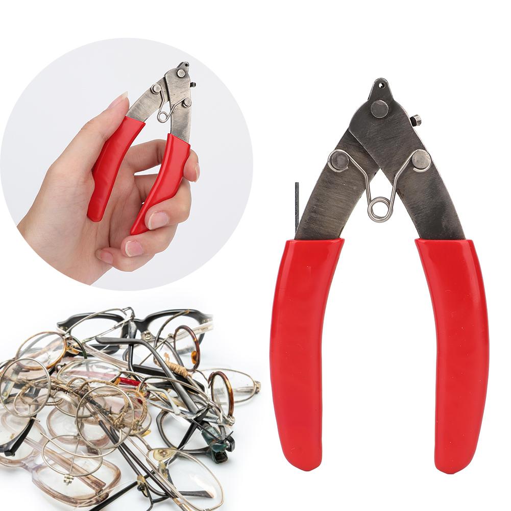 Eye Glasses Screw Cutter Rimless Frame Glasses Cutting Pliers Repair Tools