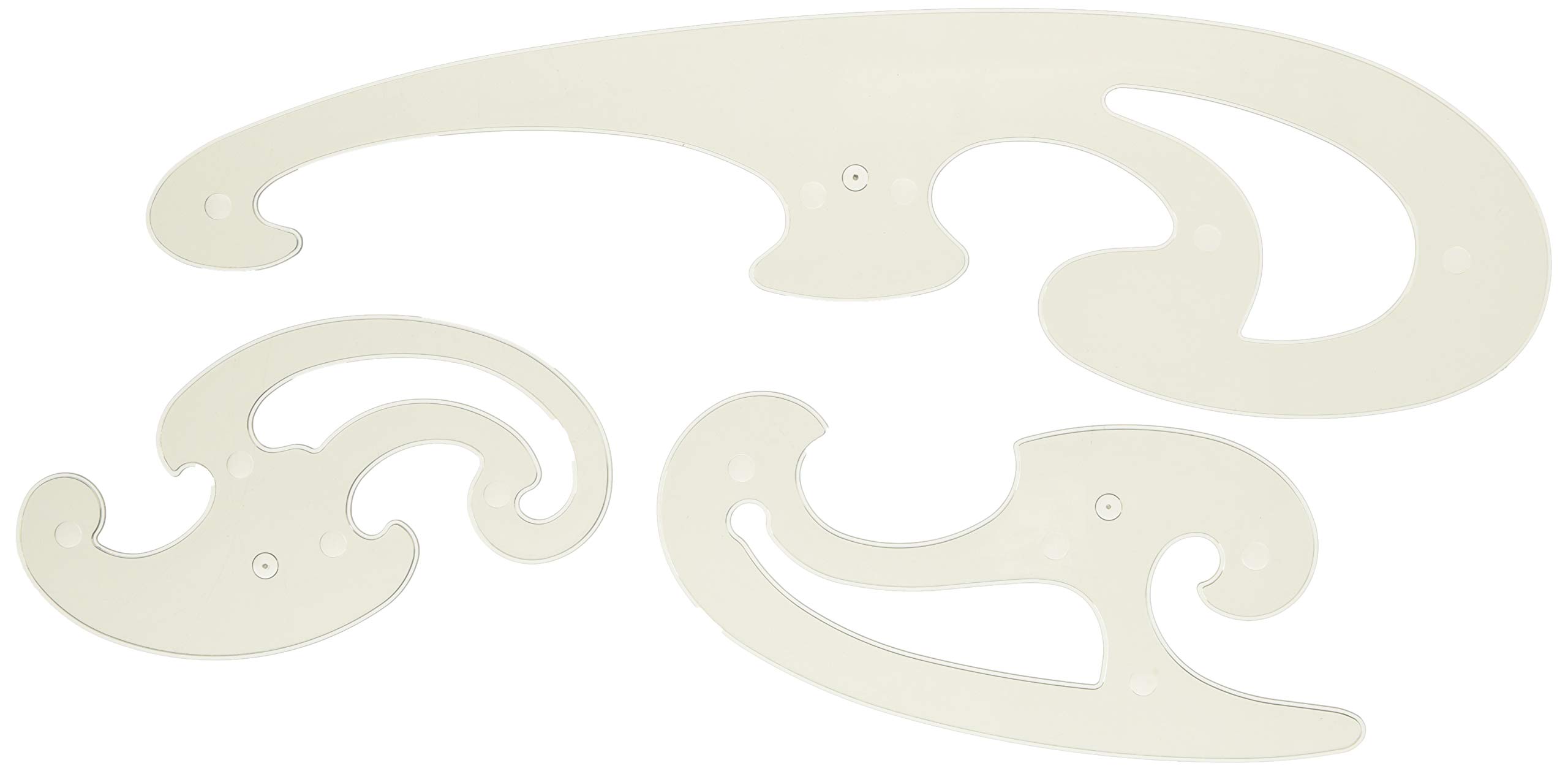 

Uchida ruler set of 3 cloud-shaped 014-0156