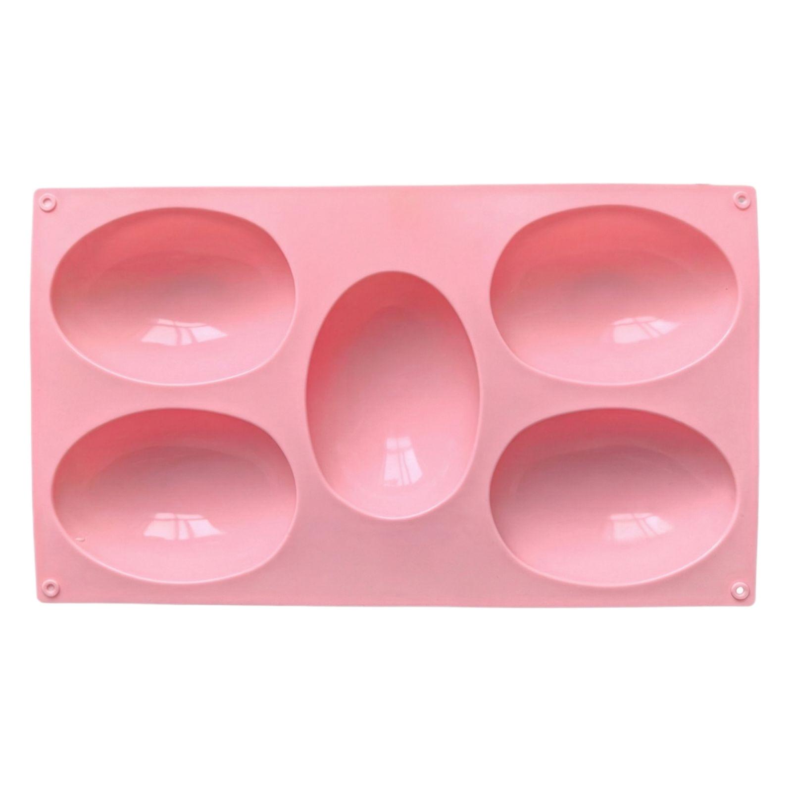 5 Compartment Mold, Baking Mold, Kitchenware розовый