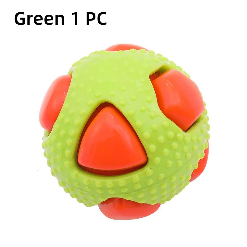 

Pet Toy TPR Ball Interaction Pets Relieving Boredom Bite Resistance Small Medium-sized Dog Grinding Sleeping Venting Ball зелёный