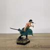 One Piece Anime Figure 16cm GK Battle Three-Knife Flow Zoro Anime Peripheral Statue Figure Model Collection Toy Decoration Gift
