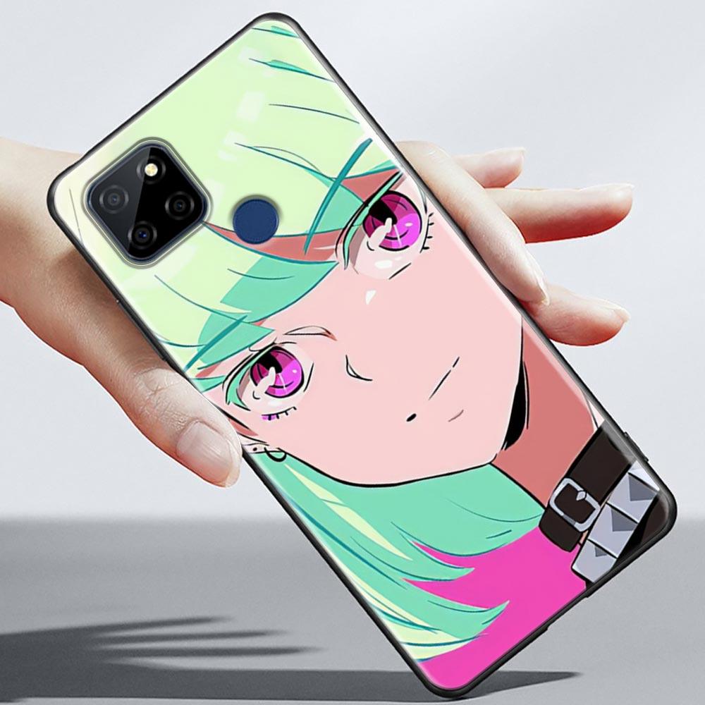 Super Cute Girl Anime Phone Case For OPPO Realme 5 6 7 7i 8 8i 9 9i V25 F9 F17 F19 5G 4G Pro Narzo Speed Black Soft Cover Fundas